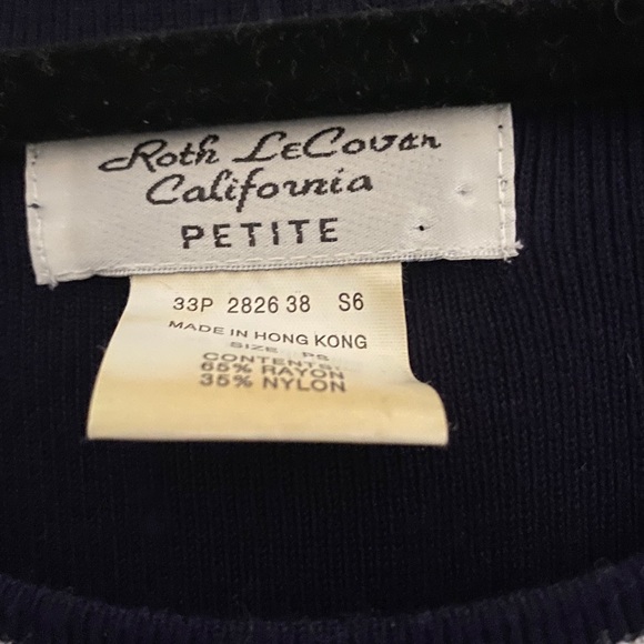 ✨ ROTH LECOVER CALIFORNIA PETITE SWEATER - Picture 5 of 6